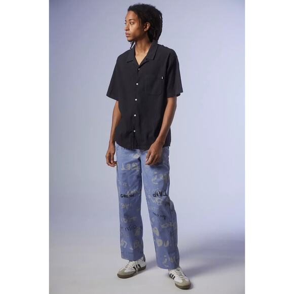 Urban Outfitters Men's Graffiti Print Chino Pants Size S Multicolor - Picture 2 of 7